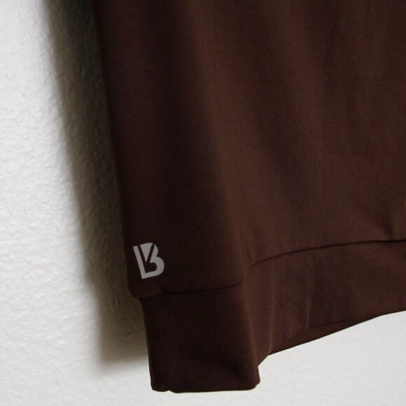 NWT BuffBunny Solar Banded Short Sleeve Crop Top Mesh Brown Small - Picture 5 of 6